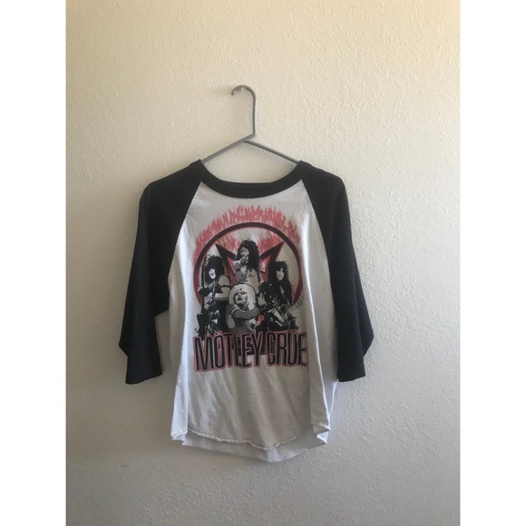 motley crue baseball shirt